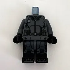 LEGO Minifigure Black/Dark Gray Armor Torso w/ Arms Hands & Black Legs No Head
