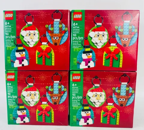 LEGO 40744 Christmas Ornament Selection 153pcs Brand New 4 Pack
