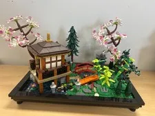 LEGO Icons Tranquil Garden Building Set Japanese Zen Garden Pre-Built # 10315