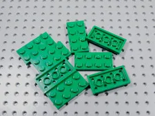 LEGO Lot of 8 Green 2x4 Plates BM