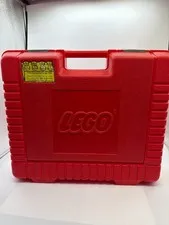 Vtg 80s Red Lego Storage Box Carrying Case