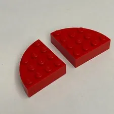 Lego 2577 Red Replacement Add-on Pieces Parts Lot of 2
