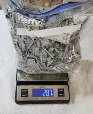 Lego Lot Bulk Pieces Gray Assorted 2.87 lbs.