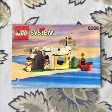 LEGO instructions system 6266 Cannon Cove booklet DE/EN/FR and others 1991