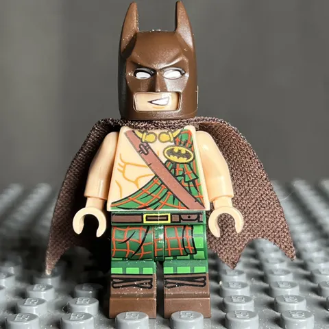 LEGO Tartan Batman Minifigure - DC Superheroes Gotham City (sh0304) - 1O