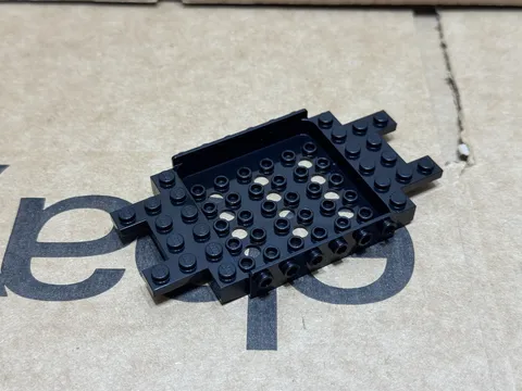 LEGO Parts - Black Vehicle, Base 6 x 12 x 1 - No 3385 - QTY 1