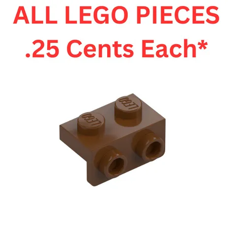 LEGO Bracket 1x2-1x2 Reddish Brown 99781 - Genuine LEGO Parts Pieces Bulk