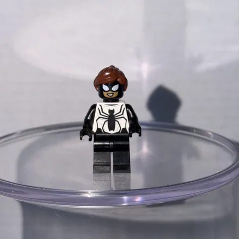 LEGO Spiderman Spider Girl Anya Corazon Minifigure 76148 Black & White Marvel