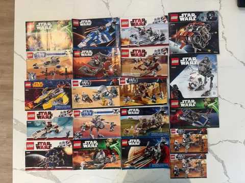 LEGO Star Wars Manuals Instructions  Lot Of 20 - No Bricks