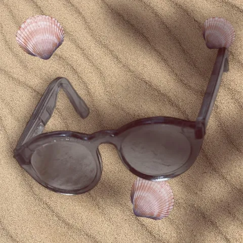 Barbie Doll BLACK GREY Small Glasses Sunglasses Shades Ken Clone Bratz