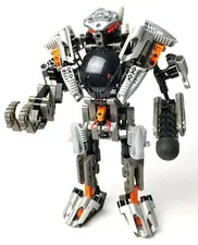 LEGO Bionicle 8557 Exo-Toa Complete Robot Exo-Skeleton Two Pins Color Swapped