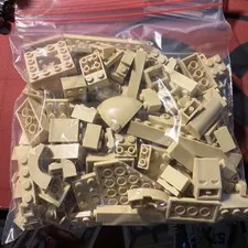 Bulk Lego Bricks And Assorted Beige/Light Tan 6 Oz