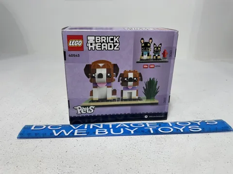 NEW LEGO Brickheadz 40543 St. Bernard RETIRED Pets Adult + Puppy NIB SEALED