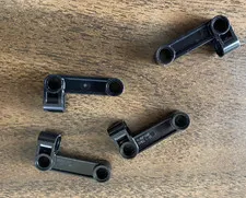 LEGO Parts: 11455 Technic, Pin Connector Perpendicular 2 x 4 Bent, 4pcs