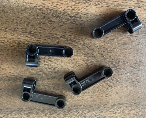 LEGO Parts: 11455 Technic, Pin Connector Perpendicular 2 x 4 Bent, 4pcs