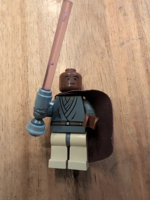 LEGO Star Wars Mace Windu Light-Up Lightsaber Minifigure sw0133 *Needs Battery*
