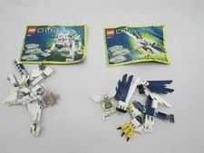 LEGO Legends of CHIMA: 70124 and 70127 lot. uncomplete with Manual