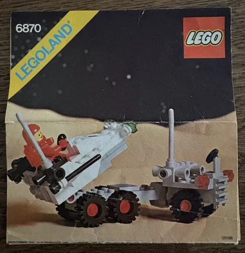 Vintage Lego 6870 Space Probe Launcher INSTRUCTIONS Manual book Only Legoland