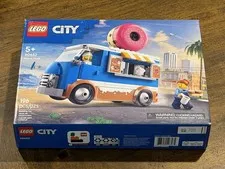 LEGO City Donut Truck vehicle Building Toy Mobile Donut Stand #60452 Brand New