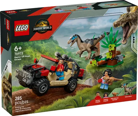 76972 RAPTOR OFF-ROAD ESCAPE lego legos set jurassic park world rebirth NEW