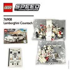 ✔️ LEGO SPEED CHAMPIONS - Lamborghini Countach - 76908 - 100% Complete ✔️