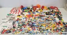 Huge LEGO Lot Of Assorted Printed Tiles Exclusive Pieces Stickers Vintage 4+ Lbs