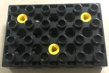 Lego Education Duplo Tech Machines Replacement Part - 4538987 Black 4x6 Block