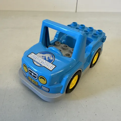 Duplo Lego T Rex Tower 10880 Replacement Jeep Jurassic World Logo Pattern Car
