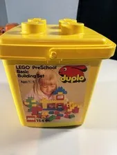 Vintage LEGO Duplo 1544 Preschool Basic Building Set with Storage Case