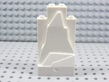 LEGO White 2x4x6 Rock Panel Minifig BL