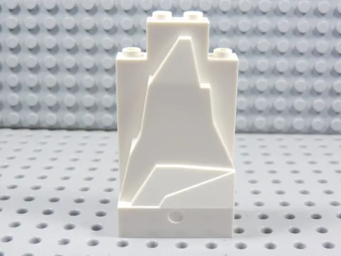 LEGO White 2x4x6 Rock Panel Minifig BL