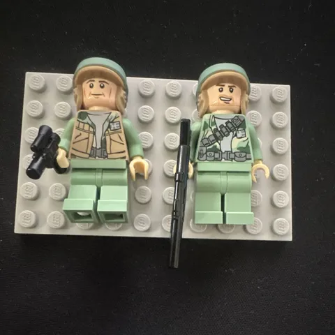 Star Wars LEGO Minifigure Rebel Commando Endor  w/ Beard 8038 Trooper Plus