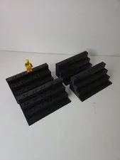 Lot of 4 Lego Minifigure Stands 3D Printed Black