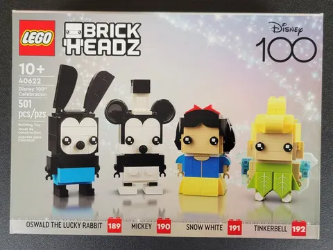 3-Set Bundle: LEGO BRICKHEADZ: Disney 100th Celebration (40622)