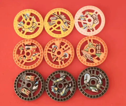 LEGO Technic RoboRider Disc Wheel Lot of 9 VGC