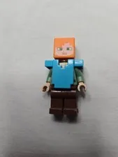 LEGO Minecraft Alex Minifigure (Reddish Brown Legs) preowned