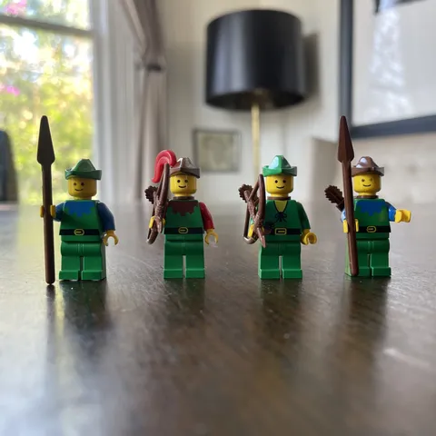 LEGO Castle #6066: Camouflaged Outpost Forestman Lot of 4 | Free Shipping!!!