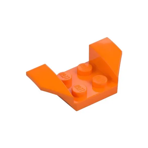 LEGO 14x Orange Vehicle, Mudguard 2 x 4 with Flared Wings inv.594
