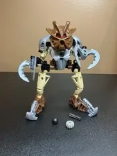 LEGO BIONICLE Pohatu Nuva 8568 Complete No Manual No Box With Extra Parts