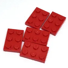 LEGO Parts - Red Plate 2 x 3 - No 3021 - QTY 5