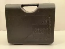 VINTAGE LEGO BLACK 1997 PLASTIC CARRYING CASE LATCH CLOSURE 12"x10" MADE IN USA