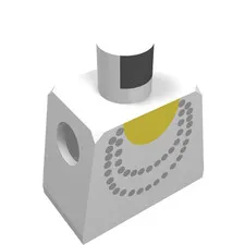 LEGO® Part 973p72 - Torso Necklace Gold and Yellow Undershirt Pattern