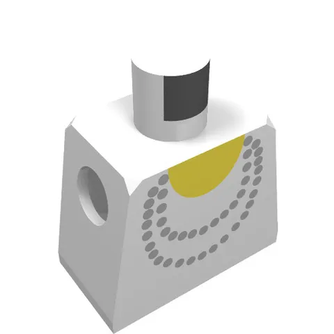 LEGO® Part 973p72 - Torso Necklace Gold and Yellow Undershirt Pattern