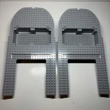 2x Lego Boat Grey Ship Deck Ocean Exploration Ship 18912-1-001