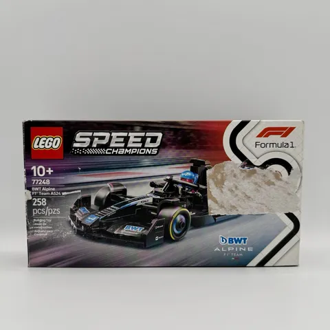 LEGO 77248 Speed Champions BWT Alpine A524 F1 Race Car COMPLETE