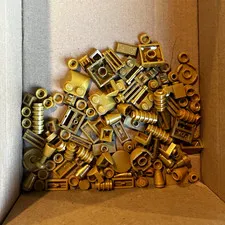 LEGO Gold Bulk Lot Bricks Plates Mixed Pieces Parts Plastic Unboxed 10+ Pcs