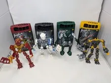 Bionicle Toa Inika Set of 4 : Canisters -Missing Weapons & Ammo