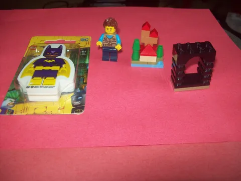 LEGO GOOD LOT  FIGURES -THE BATMAN ERASER, CAMPER VAN OWNER, HARRY POTTER ADVENT