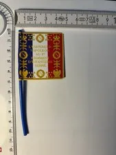 1x 54mm Swiss Napoleonic 1st Line Infantry 1812 Flag on Genuine LEGO Flagpole