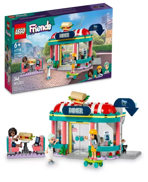 LEGO 41728 Friends Heartlake Downtown Diner Toy Building Set - New In Box